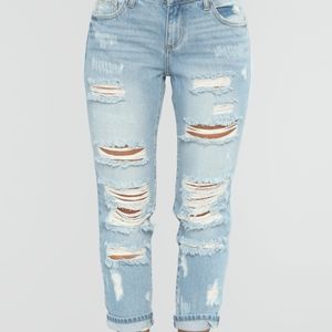 Fashion Nova Distressed Jeans